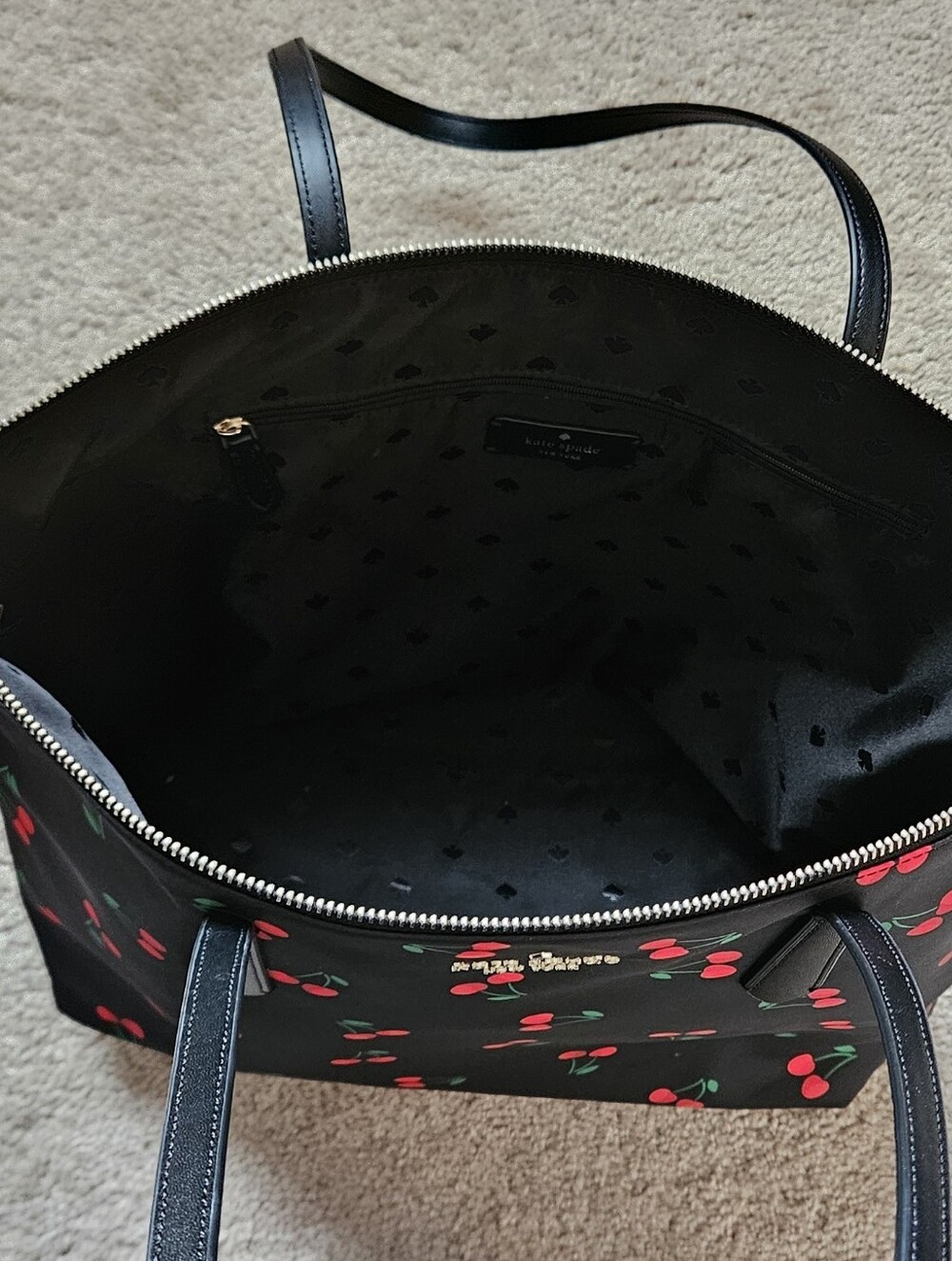 Kate Spade Mel Packable Nylon Tote Cherry - Picture 11 of 13